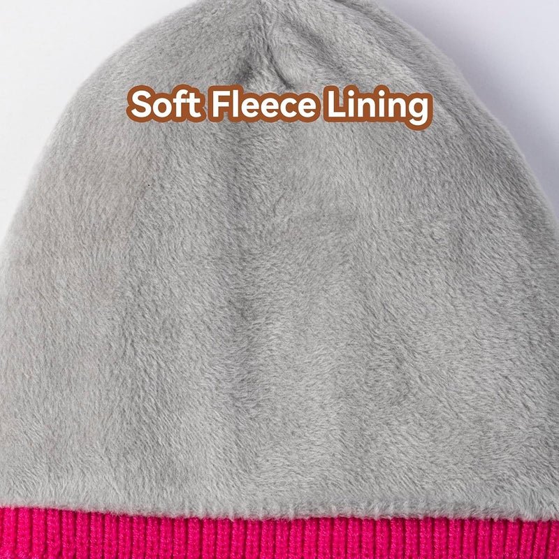 Etsfmoa Store Hat with Light for Kids,Fleece Lined Knit Beanie for Boys and Girls,Type-c Rechargeable Headlamp LED Cap - Image 2